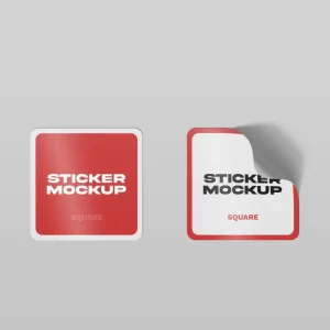 Square sticker